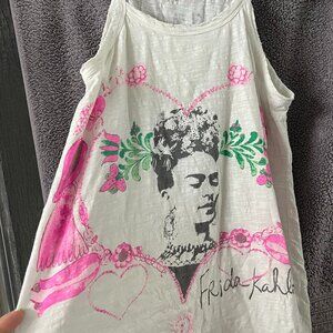 Magnolia Pearl Frida Corazon Luminoso Lana Tank top art boho style tank boutique
